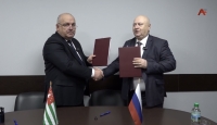 Подписание договора между Госкомсвязь Абхазии и НГИЭУ.